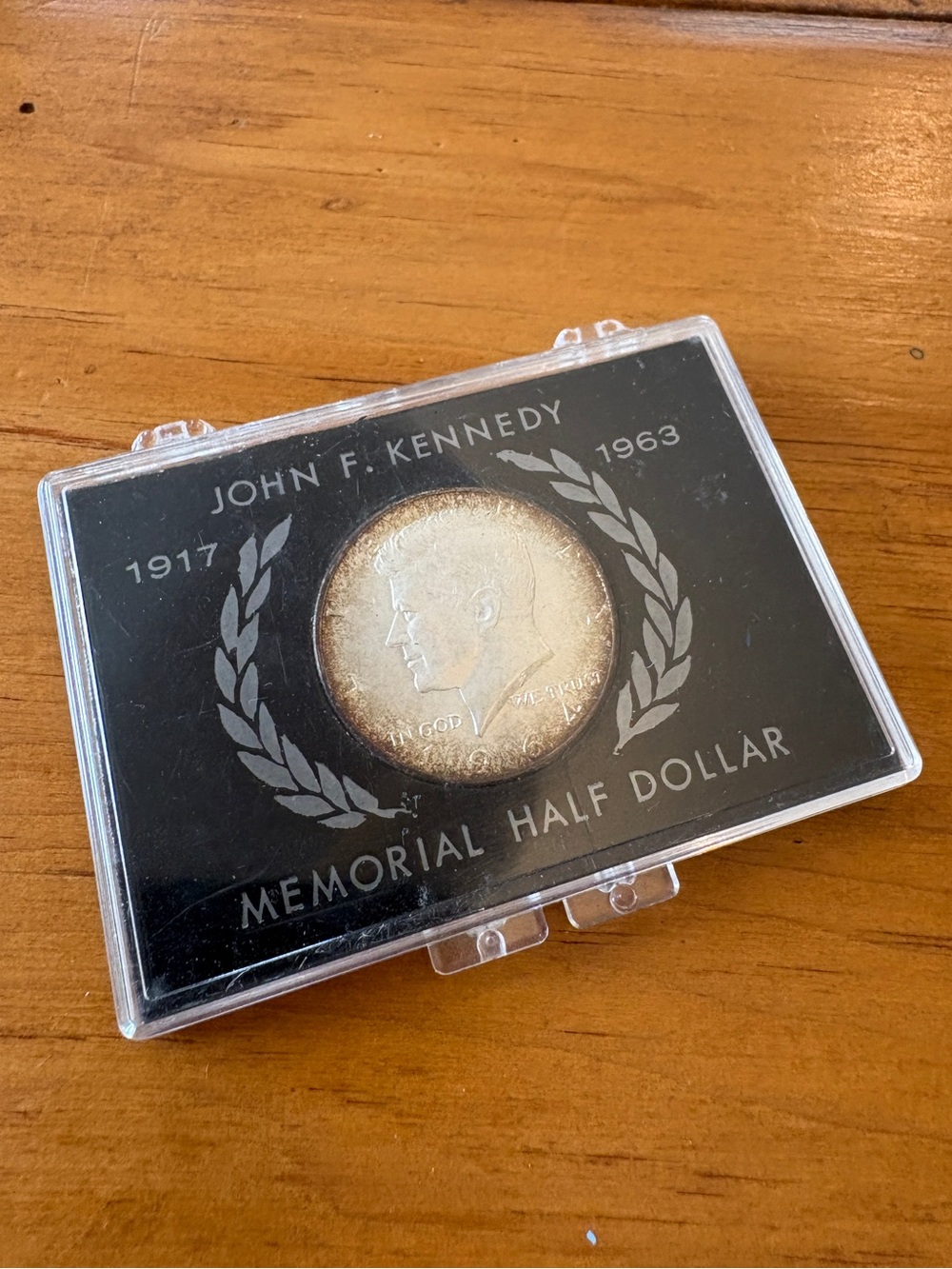 1964 Kennedy Half Dollar 90% Silver JFK Memorial Coin Display Case